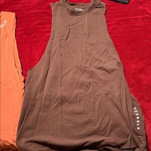 YoungLA Chocolate Brown Sleeveless Shirt - worn 3 times